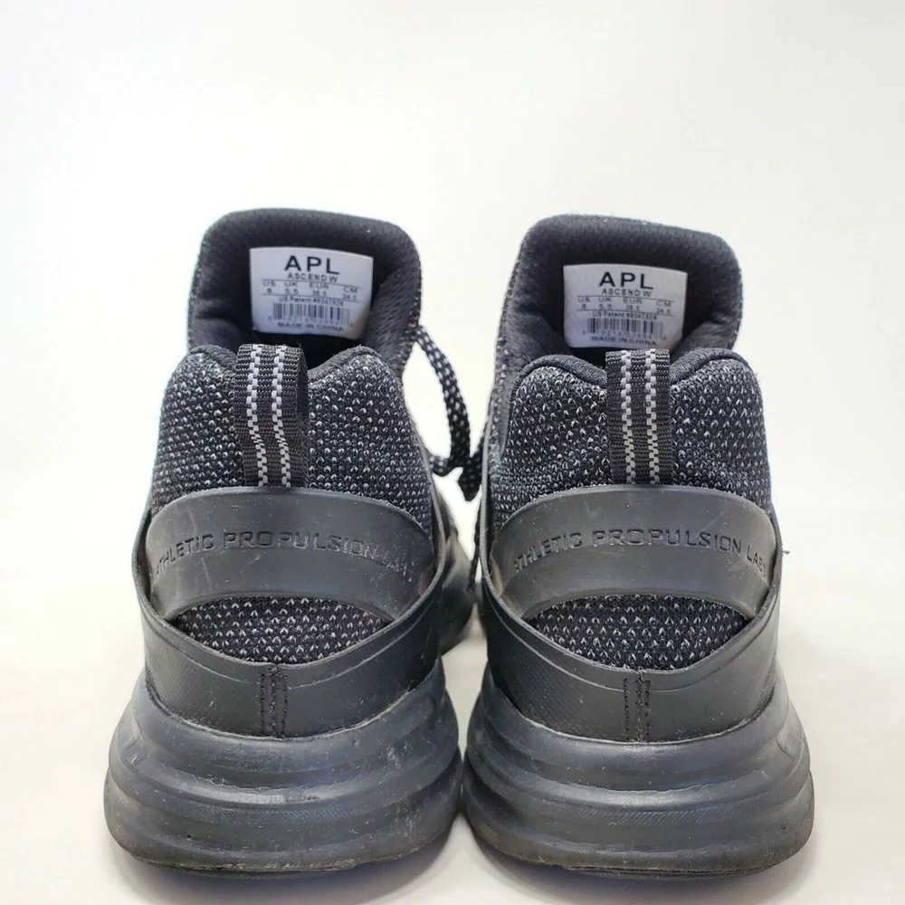 Lululemon APL Reflective Ascend Shoes Black Womens Size 8